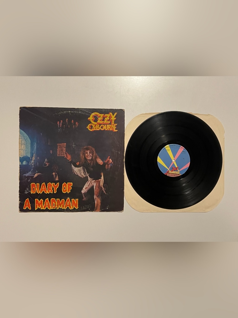 Ozzy Osbourne Diary Of A Madman LP Jet FZ 37492 OG Press Ray Janos Rhoads VG+